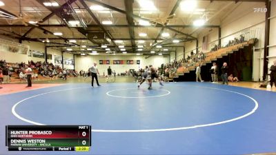 285 lbs Champ. Round 1 - Dennis Weston, Marian University - Ancilla vs Hunter Probasco, Ohio Northern