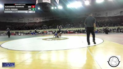 108 lbs Final - Alexandria Skidmore, Edmond North vs Raeya Perkins, Bixby JH Girls