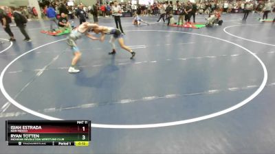 120 lbs Cons. Round 4 - Isiah Estrada, New Mexico vs Ryan Totten, Michigan Revolution Wrestling Club