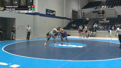 285 lbs Semifinal - Nathan Coley, King vs Willie Cox, Montevallo