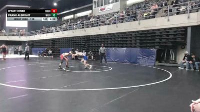 115 lbs Final - Wyatt Kiner, Mount Holly Springs vs Frank Albright, Washington Township
