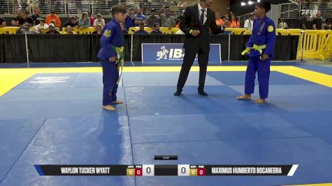 Waylon Tucker Wyatt vs Maximus Humberto Bocanegra 2025 Pan Kids Jiu-Jitsu IBJJF Championship