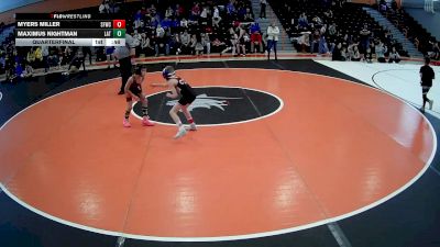 60 lbs Quarterfinal - Myers Miller, Ligonier Valley vs Maximus Nightman, Latrobe