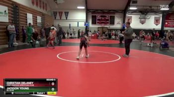 Round 5 - Christian Delaney, Fort Madison Wrestling Club vs Jackson Young, DC Elite