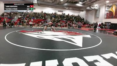 140 lbs Semifinal - Alyssa Cyrus, Chatfield vs Abri Renteria, Brighton