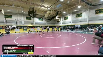 75-80 lbs Cons. Round 3 - Daniel Mason, Governor Wrestling vs Sullivan Sigman, Sturgis Highschool