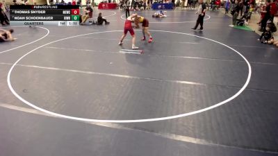 14U - 140 lbs Quarters - Noah Schoenbauer, Kingdom Wrestling vs Thomas Snyder, MN Elite Wrestling Club