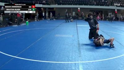 50 lbs Round 5 - Braxton Kilker, No Limit Wrestling Club vs Mason Zimmerman, Hastings Wrestling Club