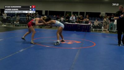 124 lbs 7th Place - Kylee Kurszewski, WI vs Lauren Samuel, NC