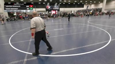 132 lbs Cons. Rd Of 64 - Ashton Gonzales, All American Wrestling Club vs Dean Senteney, Southport Wrestling Club