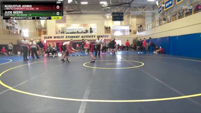 285 lbs Round 1 (6 Team) - Augustus Johns, Labette Community College vs Jude Beers, Northeast Oklahoma