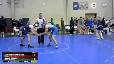 184 lbs Cons. Round 3 - Shane Brakke, Keiser University vs Anthony Giampietro, Lander