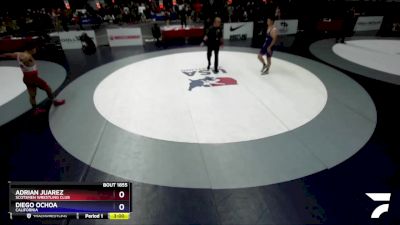 86 lbs Semifinal - Adrian Juarez, Scotsmen Wrestling Club vs Diego Ochoa, California