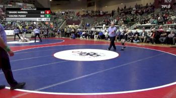 5A 120 lbs 1st Place Match - Shade Harrell, Beebe vs Colten Purdy, Van Buren