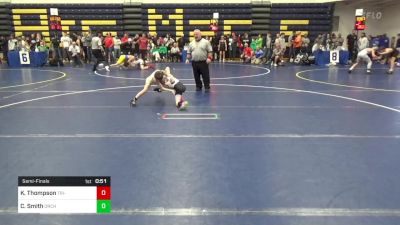 56 lbs Semifinal - Kayden Thompson, Tri-State Hammers vs Colvin Smith, Orchard WC