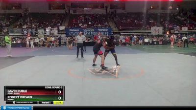 D 2 220 lbs Cons. Round 2 - Gavin Ruble, Pearl River vs Robert Breaux, Rayne