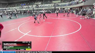 90 lbs 5th Place Match - Blaine Fletcher, Askren Wrestling Academy vs Isaac Garcia, Unattached