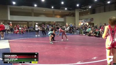 75 lbs Round 3 (6 Team) - Kage Stiffler, Gulf Coast WC vs Aeson Kerth, Alabama Hammers