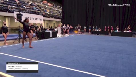 Nevaeh Mason - Women's Pairs, Omaha Gymnastics Academy - 2021 Women's Xcel Region 4 Championships