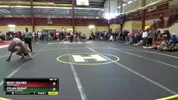 132 lbs Cons. Round 2 - Ricky Holmes, Walsh Jesuit vs Dylan Knight, Caravel Academy
