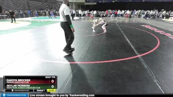 63 lbs 5th Place Match - Skylar Morrow, White River Hornets Wrestling Club vs Dakota Brocker, Piranha Wrestling Club