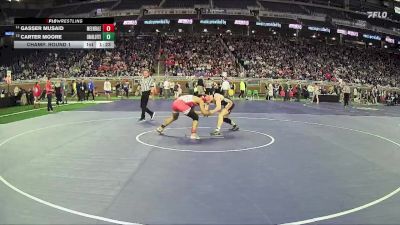 D2-138 lbs Champ. Round 1 - Gasser Musaid, Melvindale HS vs Carter Moore, Charlotte HS