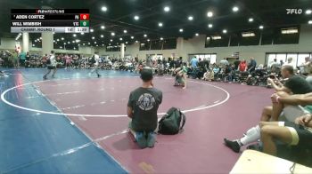 132 lbs Champ. Round 1 - Aden Cortez, Pace HS vs Will Wimbish, Venice Takedown Club
