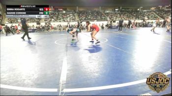 108 lbs Consi Of 8 #2 - Emma Rodarte, Wesley Wrestling Club vs Haddie Cornine, Sedalia Youth Wrestling Club
