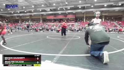 60 lbs Champ. Round 2 - Bri?eon Daugherty, RSA vs Braelynn Salazar, Maize WC