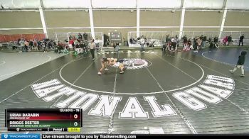 78 lbs Cons. Semi - Driggs Deeter, Sanderson Wrestling Academy vs Uriah Barabin, Grindhouse WC