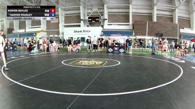 100 lbs Champ. Round 2 - Korvin Bayles, Utah vs Karver Peasley, Washington