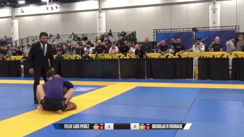 Nicholas R Fishback vs Felix Luis Perez 2024 World IBJJF Jiu-Jitsu No-Gi Championship