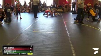 80 lbs Round 2 (4 Team) - Jaxen Duggan, Iowa Hammers vs Cam Carter, Tribe Wrestling
