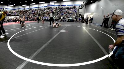 75 lbs Quarterfinal - Ryder Hatcher, Harrah Little League Wrestling vs Corbin Wilson, Tecumseh Youth Wrestling