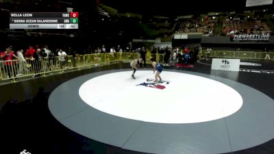 120 lbs Semis - Sienna Ocean Salaheddine, Arete Wrestling Academy vs Bella Leon, The GR818ERS Wrestling Club
