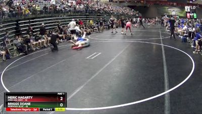 175 lbs Semis & 1st Wrestleback (8 Team) - Briggs Doane, Nebraska Blue vs Meric Hagarty, Iowa USA Grey