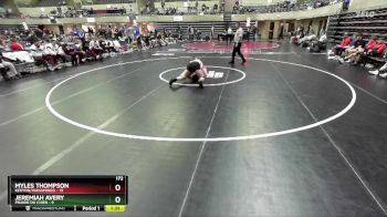 172 lbs Quarterfinals (8 Team) - Jeremiah Avery, Prairie Du Chien vs Myles Thompson, Kenyon/Wanamingo