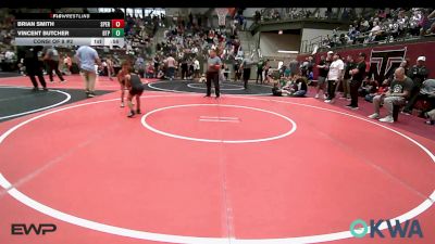 58 lbs Consi Of 8 #2 - Brian Smith, Sperry Wrestling Club vs Vincent Butcher, Tulsa Blue T Panthers