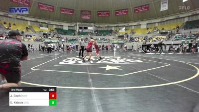 120 lbs 3rd Place - Johny Gochi, Fayetteville Wild Hog Wrestling vs Evan Kelsoe, Cyclone Youth Wrestling