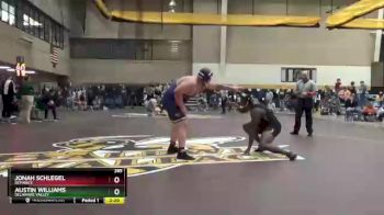 285 lbs Semifinal - Austin Williams, Delaware Valley vs Jonah Schlegel, Defiance