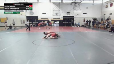 197Blue lbs Rr Rnd 3 - Kevin Taylor, Sacred Heart vs Dylan Greenstein, Harvard
