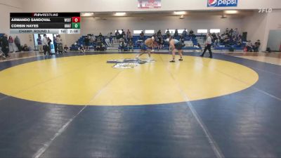 285 lbs Champ. Round 1 - Corbin Hayes, Unattached vs Armando Sandoval, Westcliff