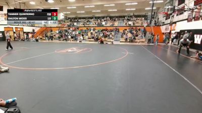 82-87 lbs Round 3 - Dalton Moss, Lovell Middle School vs Tanner Quinterno, Powell Middle School