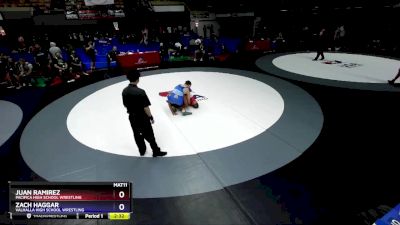 190 lbs Cons. Round 3 - Juan Ramirez, Pacifica High School Wrestling vs Zach Haggar, Valhalla High School Wrestling