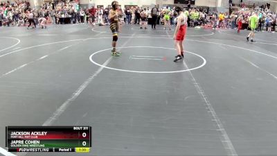 80 lbs Cons. Round 2 - Japre Cohen, Golden Ring Wrestling vs Jackson Ackley, Fort Hill Mat Club