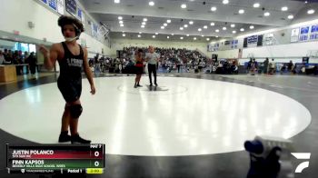 144 lbs Quarterfinal - Finn Kapsos, Beverly Hills High School Wres vs Justin Polanco, 5th Sun WC