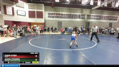 52 lbs Cons. Semi - Boden Stander, Fremont Wrestling Club vs Jaxon Steed, Agon