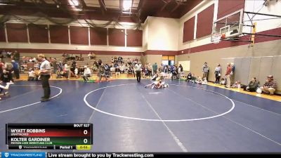 66 lbs Semifinal - Wyatt Robbins, Unattached vs Kolter Gardiner, Payson Lion Wrestling Club