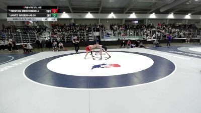 106 lbs 3rd Place Match - Jantz Greenhalgh, Carbon Wrestling Club vs Tristan Mendenhall, Team Idaho Wrestling Club