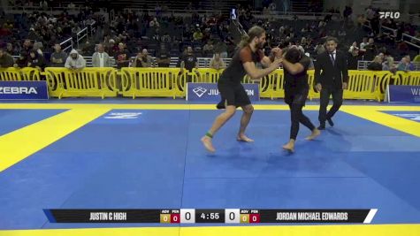 Jordan Michael Edwards vs Justin C High 2025 Pan IBJJF Jiu-Jitsu No-Gi Championship